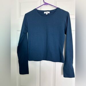 Blue Long Sleeve Top